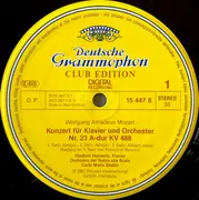 LP - Mozart - Piano Concerto No. 23 K. 488, Piano Sonata K. 333