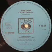 LP - Vladimir Horowitz - Horowitz On Television - Fernsehkonzert
