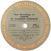 LP - Chopin / Vladimir Horowitz - New Recordings Of Chopin