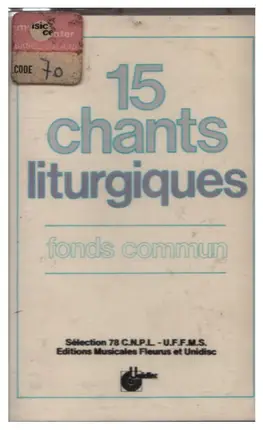 Vulpius / Lebon / Hameline a.o. - 15 Chants Liturgiques - Fonds Commun