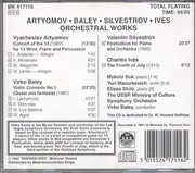 CD - Vyacheslav Artyomov · Virko Baley · Valentin Silvestrov · Charles Ives , Mykola Suk , Yuri Mazurkev - Orchestral Works
