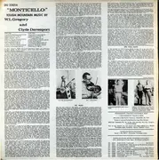 LP - W.L. Gregory And Clyde Davenport - Monticello: Tough Mountain Music From Southern Kentucky