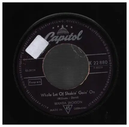Wanda Jackson - Yakety-Yak / Whole Lot Of Shakin' Goin' On