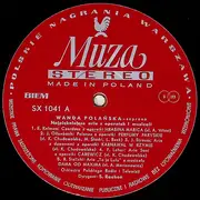 LP - Wanda Polańska - Najpiękniejsze Arie Z Operetek I Musicali - Red labels with silver print