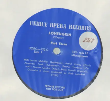 Wagner - Lohengrin (Erich Leinsdorf, Melchior,..)