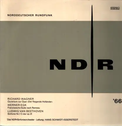 Wagner / Werner Egk / L.V Beethoven - NDR Promo LP 1966