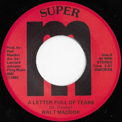 Walt Maddox - Midnight Flyer/Send For Me