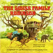 LP - Walt Disney - The Story Of The Swiss Family Robinson - English Bilderbuch