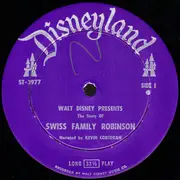 LP - Walt Disney - The Story Of The Swiss Family Robinson - English Bilderbuch