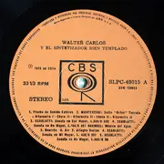 LP - Walter Carlos - El Sintetizador Bien Templado