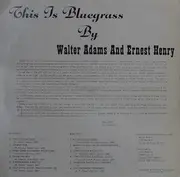 LP - Walter Adams And Ernest Henry - This Is Bluegrass