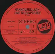 LP - Walter Böhm , Jens Brenke , Rudi Herrmann / Blasorchester Langenhagen - Hannovers Lach- Und Musikparade (1. Folge)