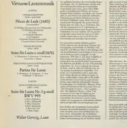 LP - Walter Gerwig - Virtuose Lautenmusik - Bach, Mouton, Reusner, Hinterleitner