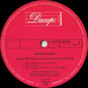 LP - Walter Gieseking , Herbert Von Karajan , Philharmonia Orchestra , Edvard Grieg , César Franck - Konzert Für Klavier Und Orchester A-moll Op. 16 / Sinfonische Variationen Für Klavier Und Orchester