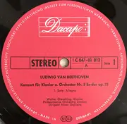 LP - Walter Gieseking , Ludwig van Beethoven , Philharmonia Orchestra Dirigent • Alceo Galliera - Konzert für Klavier und Orchester Nr.5 Es-Dur  op. 73