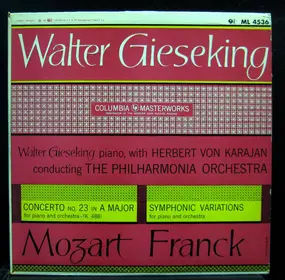 Wolfgang Amadeus Mozart - Concerto No. 23 In A Major For Piano And Orchestra - (K. 488) / Symphonic Variations For Piano And