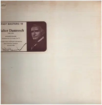 Walter Damrosch - Brahms Symph. No.2 in D major