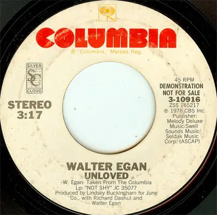 Walter Egan - Unloved
