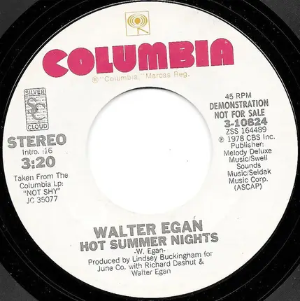 Walter Egan - Hot Summer Nights
