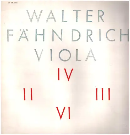 Walter Fähndrich - Viola
