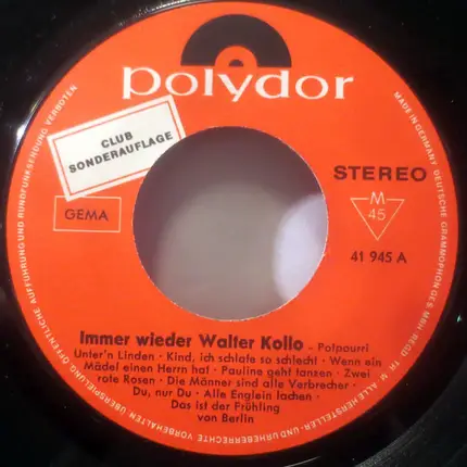 Walter Kollo - Immer Wieder