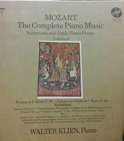 Wolfgang Amadeus Mozart - Mozart: Complete Piano Music (Variations & Little Piano Pieces,) Vol II - Walter Klien