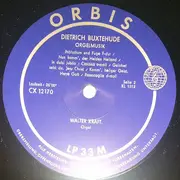 LP - Walter Kraft - Dietrich Buxtehude - Orgelmusik