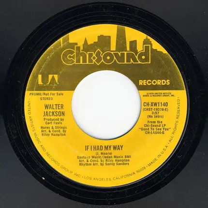 Walter Jackson - If I Had My Way