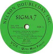 7inch Vinyl Single - Walter M. Schirra Jr. With Lt. Col. John A. Powers And Herbert Kaplow - Sigma 7