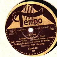 Walter Raatzke m.s. Orchester - Jou-Jou / Ich sag# zu Ihnen "Sie" schöne Frau