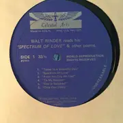 LP - Walter Rinder - 'Spectrum Of Love' & Other Poems - Gatefold