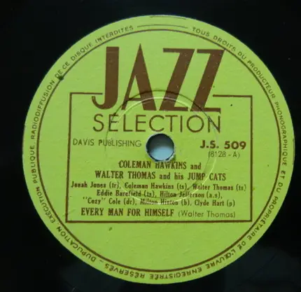 Walter Thomas & His Jump Cats - Every Man For Himself / Look Out Jack!