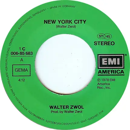 Walter Zwol - New York City