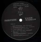 LP - Walter Mossmann - Flugblattlieder - folk protestsong liedermacher