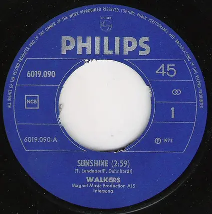Walkers - Sunshine / Raggy Lady