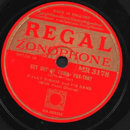 Wally Bishop and His Band - Get Out of Town / Let's Make Memories Tonight