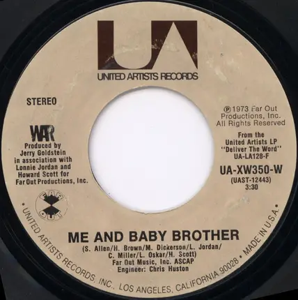 War - Me And Baby Brother