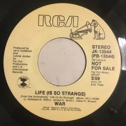 War - Life (Is So Strange)