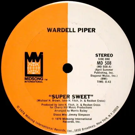 Wardell Piper - Super Sweet