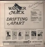 LP - Warner Mack - Drifting Apart - signed