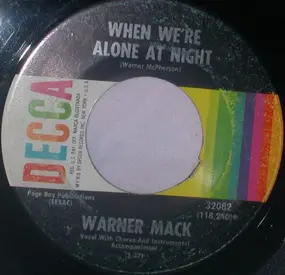 warner mack - When We're Alone At Night