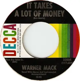 warner mack - It Takes A Lot Of Money / A Million Thoughts From My Mind