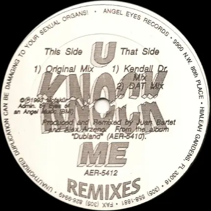 Warning - U Knock Me (Remixes)