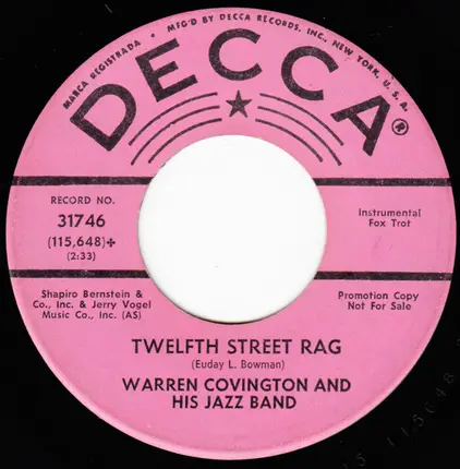 Warren Covington And His Jazz Band - Whipped Cream = Crema Batida