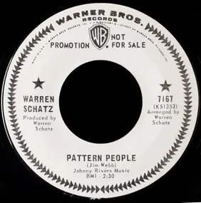 Warren Schatz - Pattern People / Before He Took You