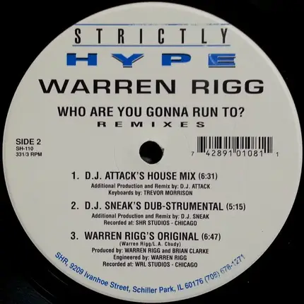 Warren Rigg - Who Are You Gonna Run To? (Remixes)
