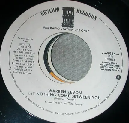 Warren Zevon - Let Nothing Come Between You