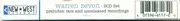 Double CD - Warren Zevon - Preludes: Rare And Unreleased Recordings