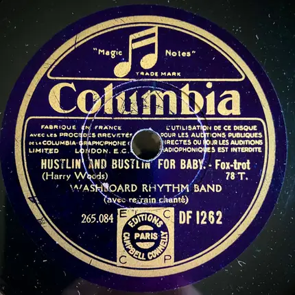 Washboard Rhythm Band - Shuffle Off To Buffalo / Hustlin' And Bustlin' For Baby