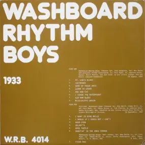 Washboard Rhythm Boys - Washboard Rhythm Boys 1933